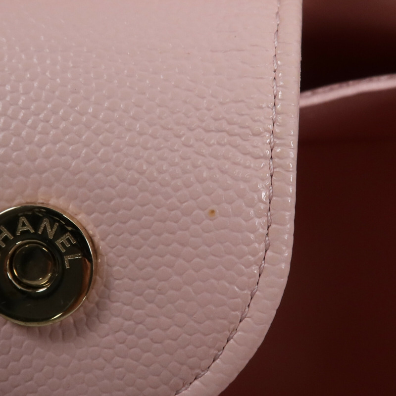 CHANEL 牛皮皮革Shoulder Bag金扣鏈帶肩背袋-13