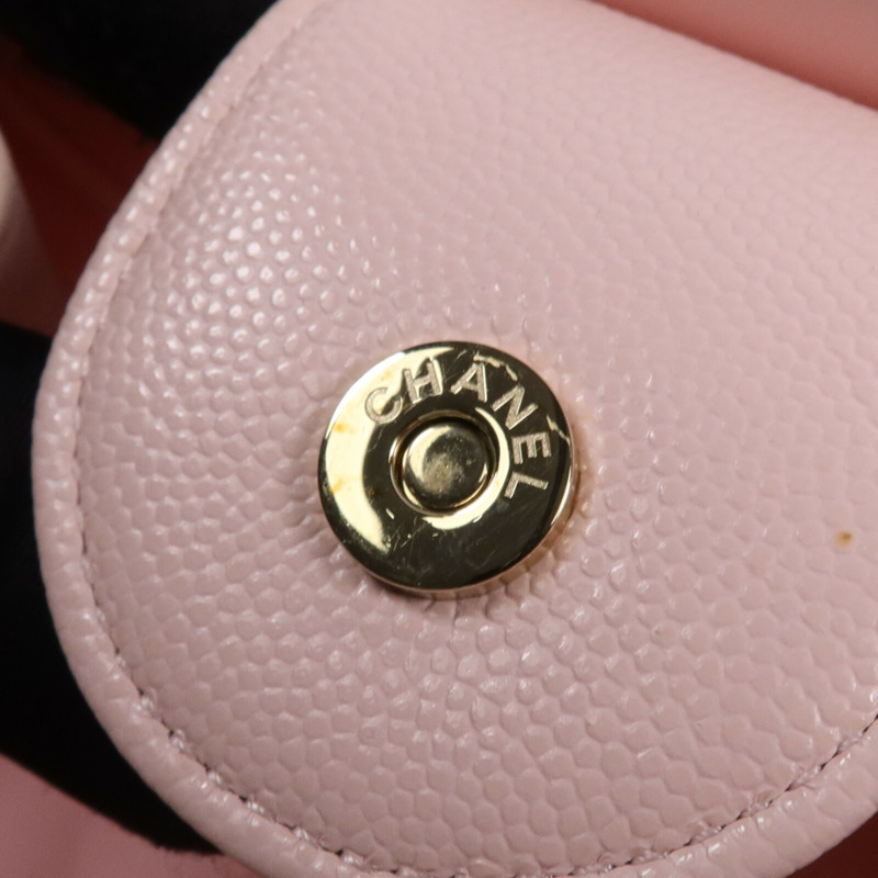 CHANEL 牛皮皮革Shoulder Bag金扣鏈帶肩背袋-14