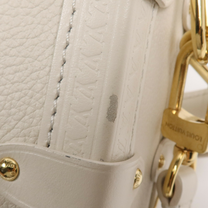 LOUIS VUITTON 牛皮皮革Side Truk PM金扣手挽肩背兩用袋-11