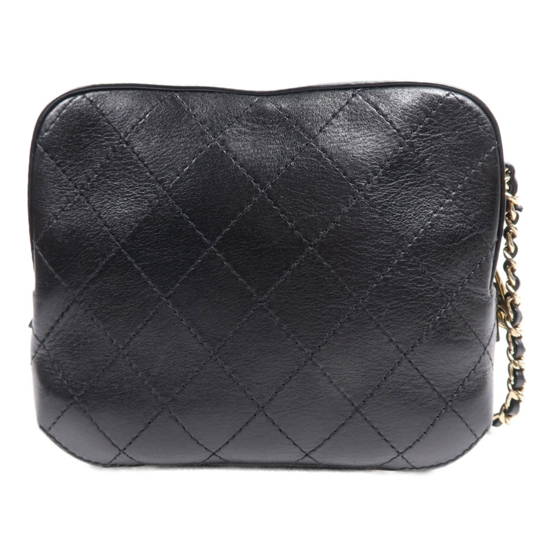 CHANEL 牛皮皮革Chain Shoulder Bag金扣鏈帶肩背袋-1