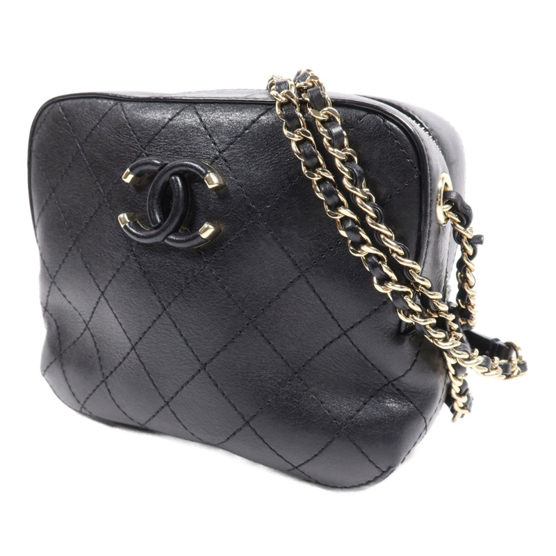 CHANEL 牛皮皮革Chain Shoulder Bag金扣鏈帶肩背袋-2