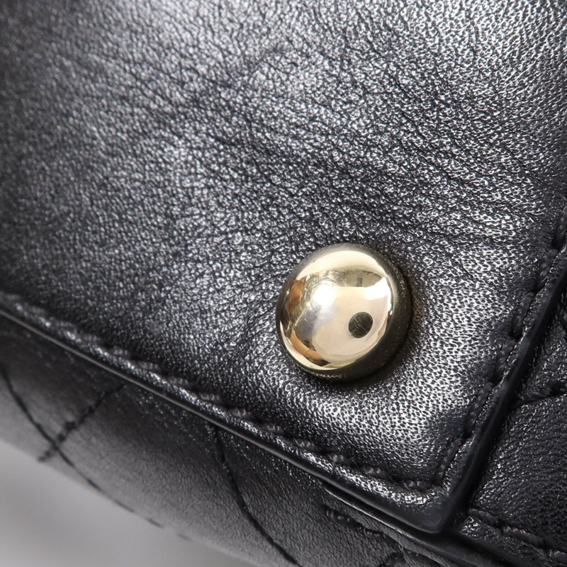 CHANEL 牛皮皮革Chain Shoulder Bag金扣鏈帶肩背袋-11