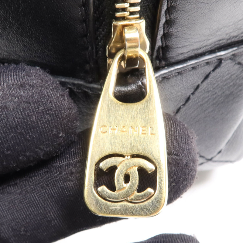 CHANEL 牛皮皮革Chain Shoulder Bag金扣鏈帶肩背袋-13