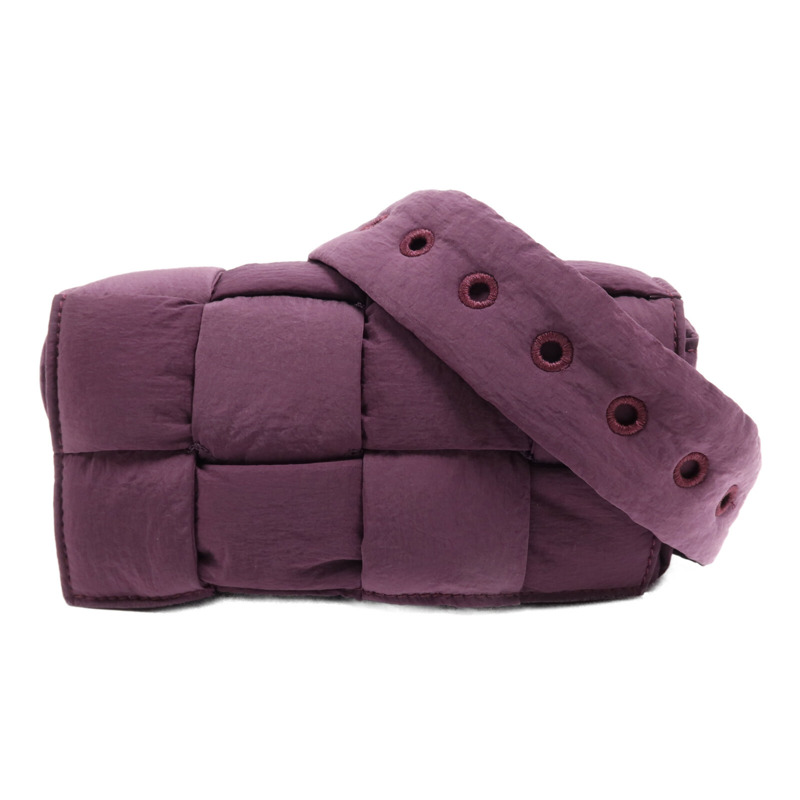 BOTTEGA VENETA 帆布Padded Tech Mini銀扣腰包-0