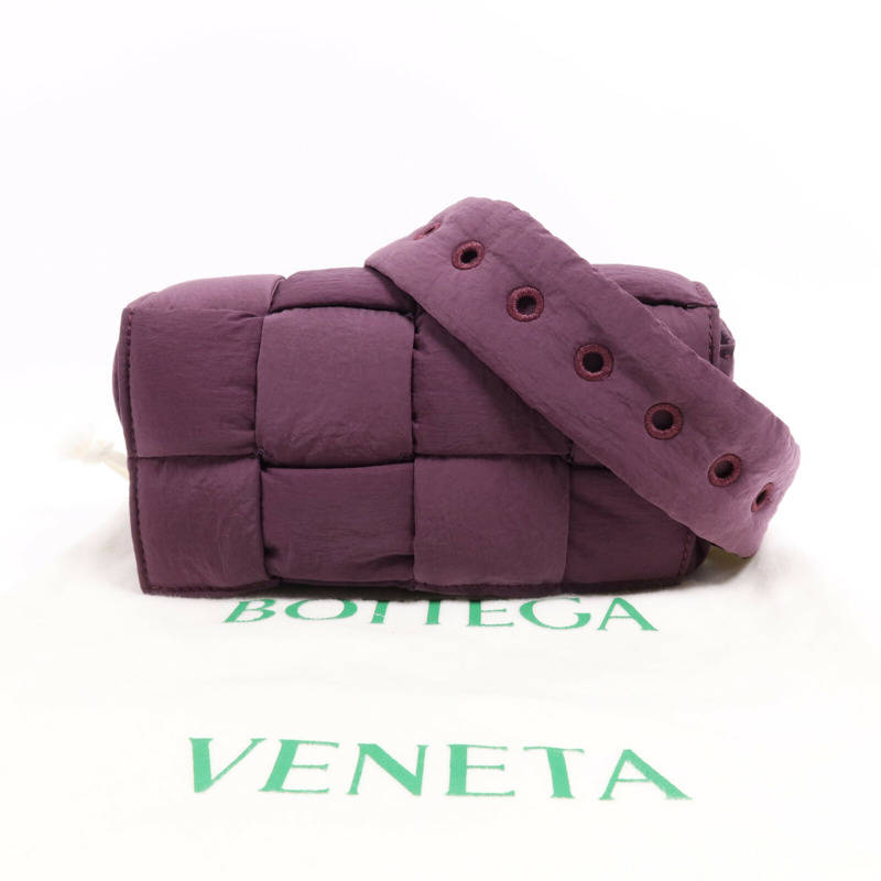 BOTTEGA VENETA 帆布Padded Tech Mini銀扣腰包-15