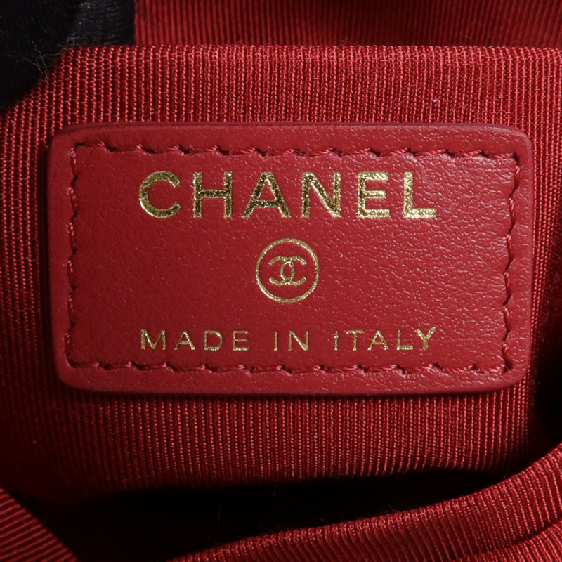 CHANEL 羊皮皮革Chanel 19 Pouch金扣手拿包-5