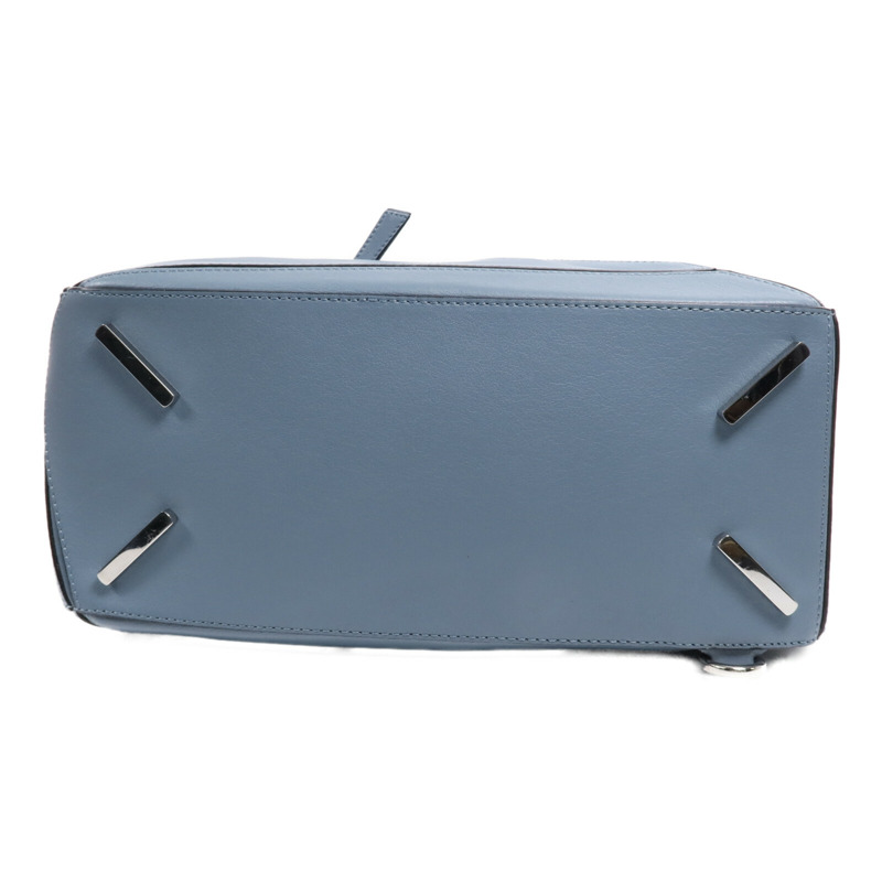 LOEWE 牛皮皮革Puzzle Medium銀扣手挽肩背兩用袋-3