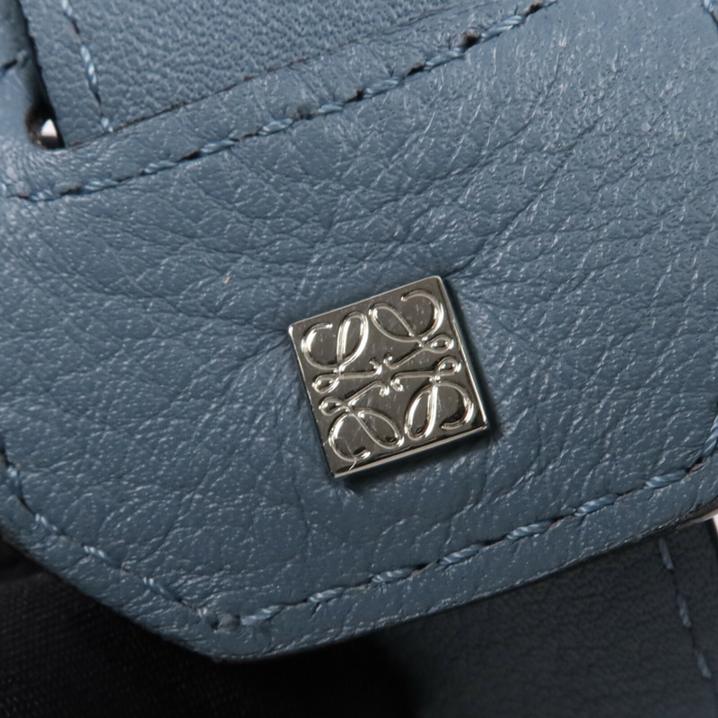 LOEWE 牛皮皮革Puzzle Medium銀扣手挽肩背兩用袋-9