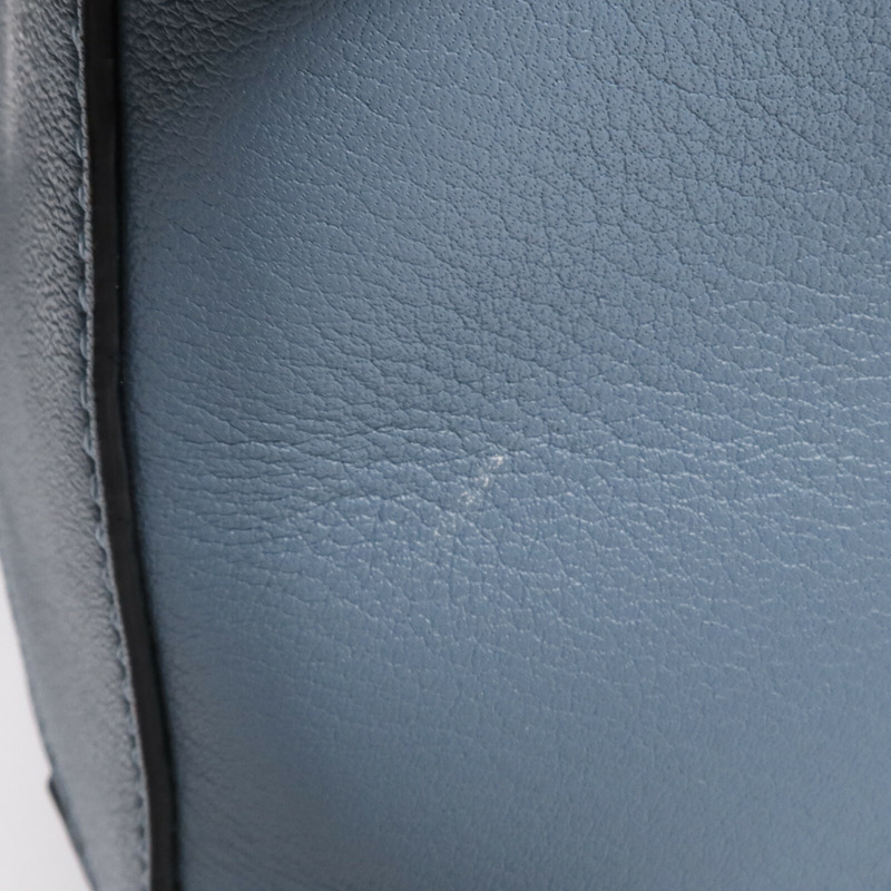 LOEWE 牛皮皮革Puzzle Medium銀扣手挽肩背兩用袋-15