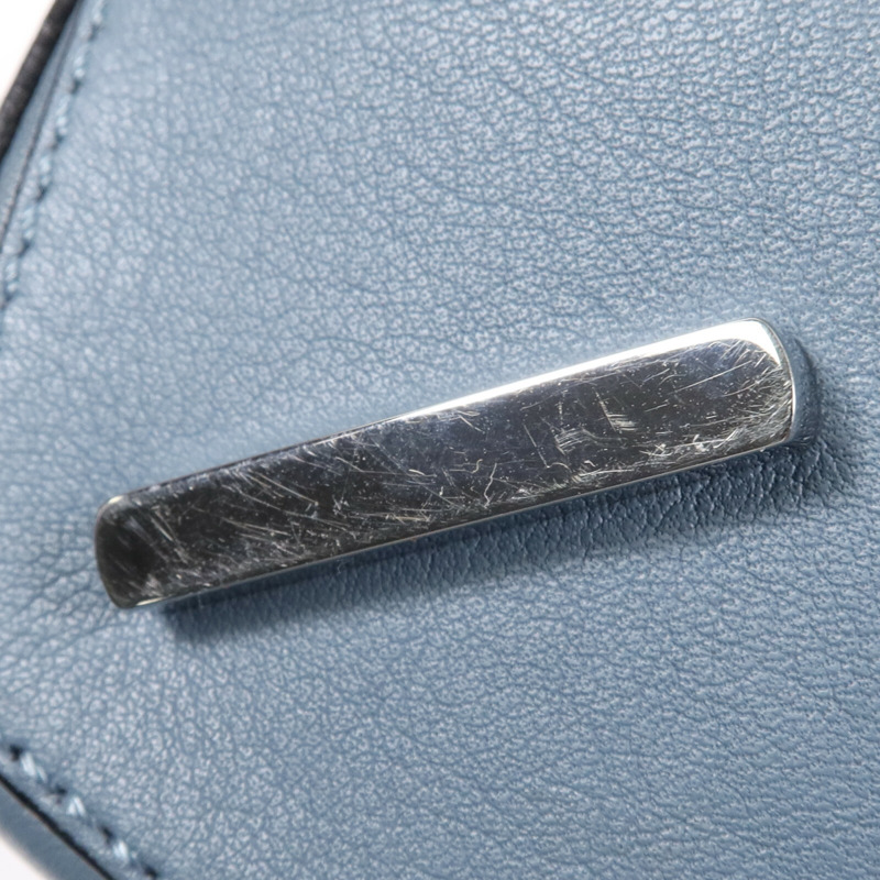 LOEWE 牛皮皮革Puzzle Medium銀扣手挽肩背兩用袋-16