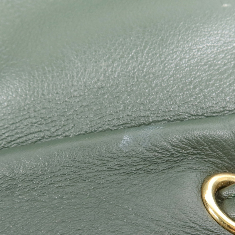 CHANEL 羊皮皮革Backpack金扣鏈帶背包-14