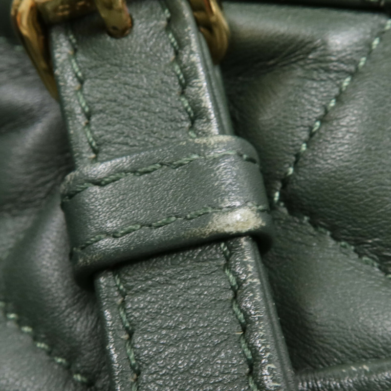 CHANEL 羊皮皮革Backpack金扣鏈帶背包-19