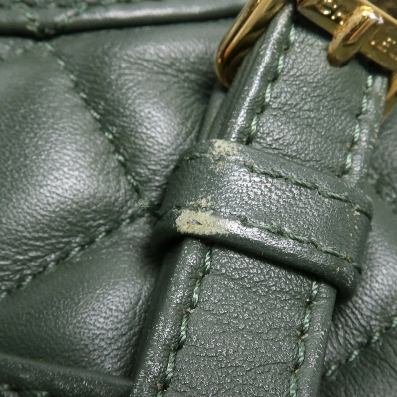 CHANEL 羊皮皮革Backpack金扣鏈帶背包-21