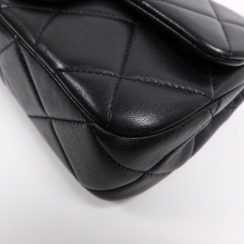 CHANEL 羊皮皮革Chain Shoulder Bag金扣鏈帶肩背袋-4