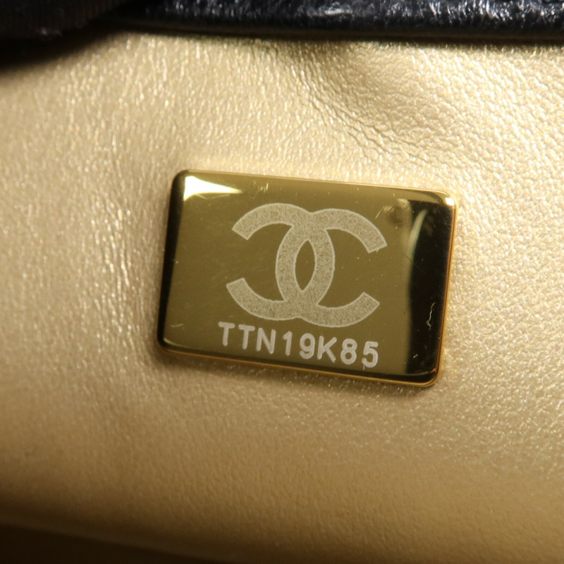 CHANEL 羊皮皮革Chain Shoulder Bag金扣鏈帶肩背袋-13