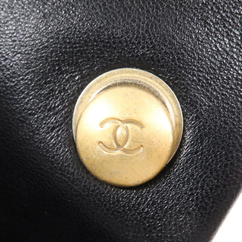 CHANEL 羊皮皮革Chain Shoulder Bag金扣鏈帶肩背袋-14