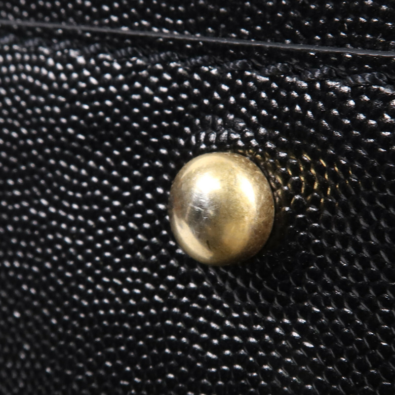 CHANEL 牛皮皮革Deauville金扣鏈帶手挽肩背兩用袋-16