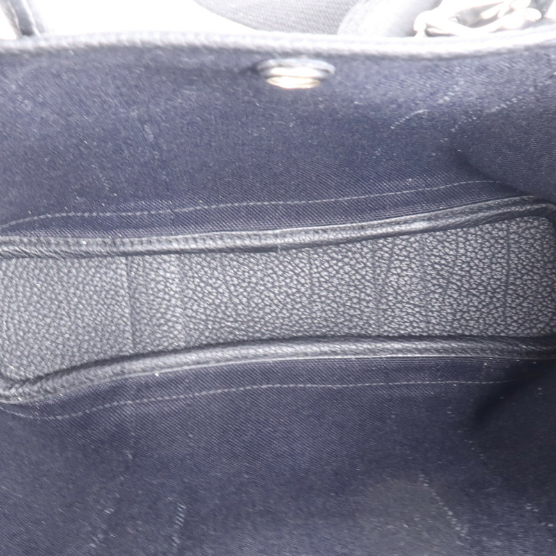 HERMES 帆布Garden File PM銀扣手挽肩背兩用袋Noir-12