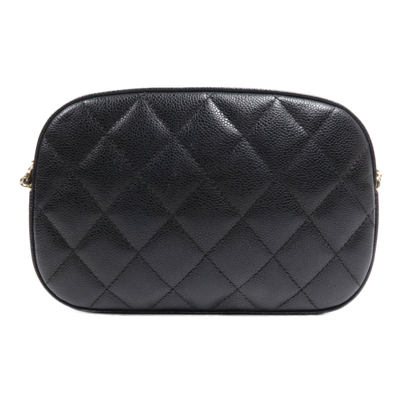 CHANEL 牛皮皮革Chain Shoulder Bag金扣鏈帶肩背袋-2