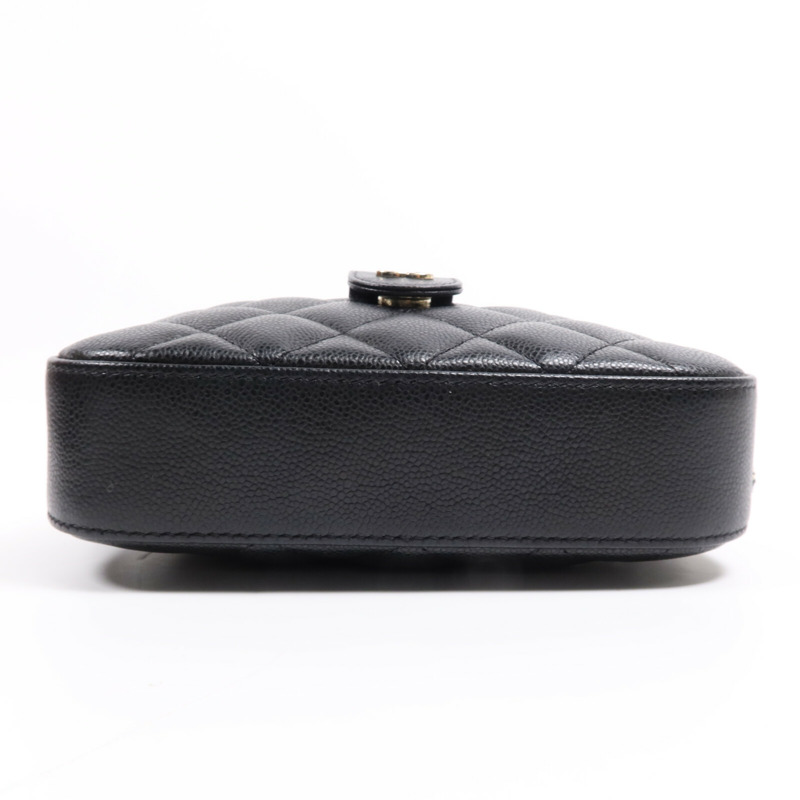 CHANEL 牛皮皮革Chain Shoulder Bag金扣鏈帶肩背袋-3