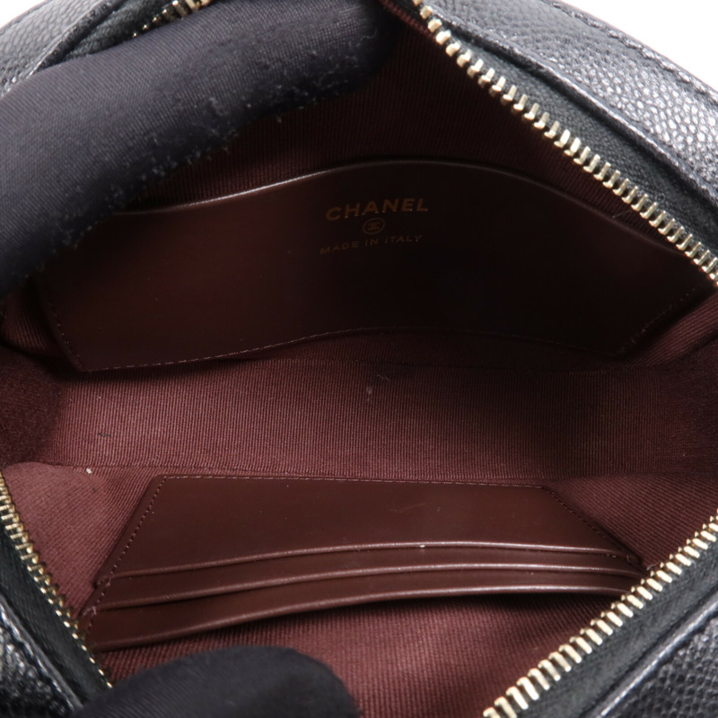 CHANEL 牛皮皮革Chain Shoulder Bag金扣鏈帶肩背袋-10