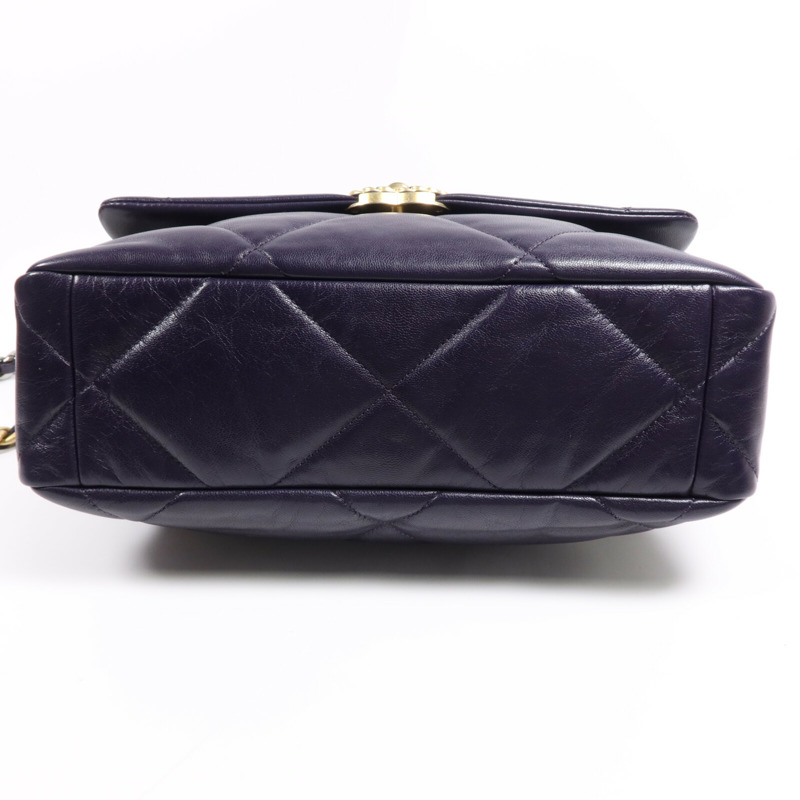 CHANEL 羊皮皮革Chanel 19鏈帶肩背袋-3
