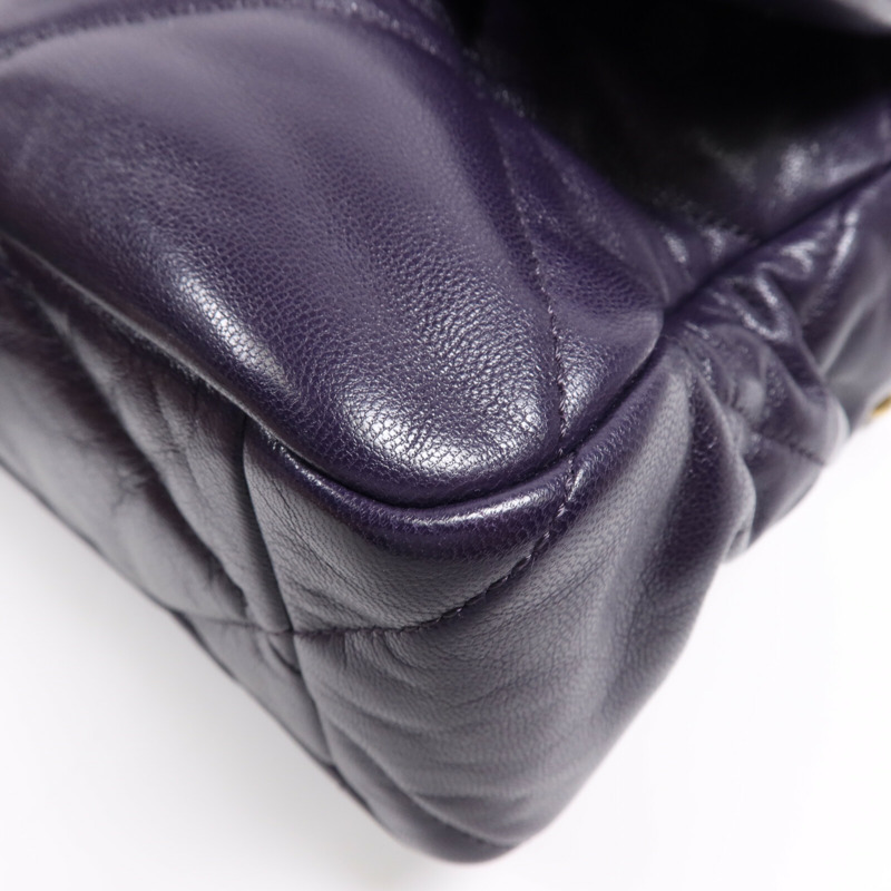 CHANEL 羊皮皮革Chanel 19鏈帶肩背袋-4