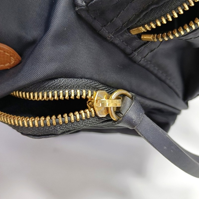 BURBERRY The Rucksack 黑色尼龍雙肩包手提包 金色五金-8