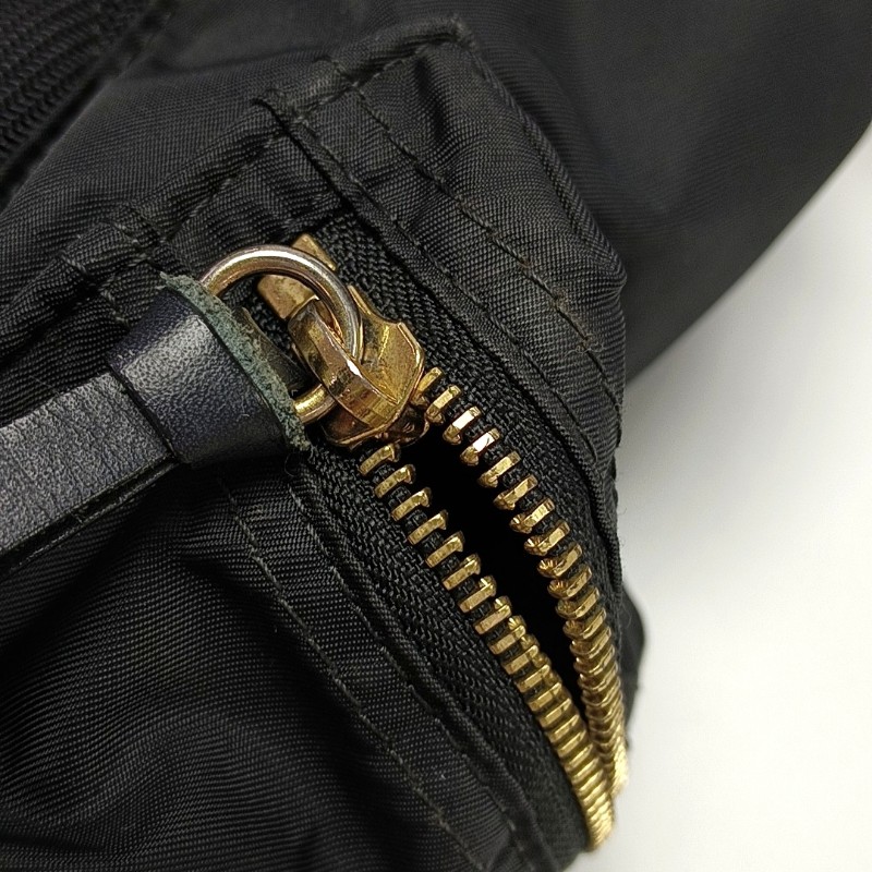 BURBERRY The Rucksack 黑色尼龍雙肩包手提包 金色五金-11