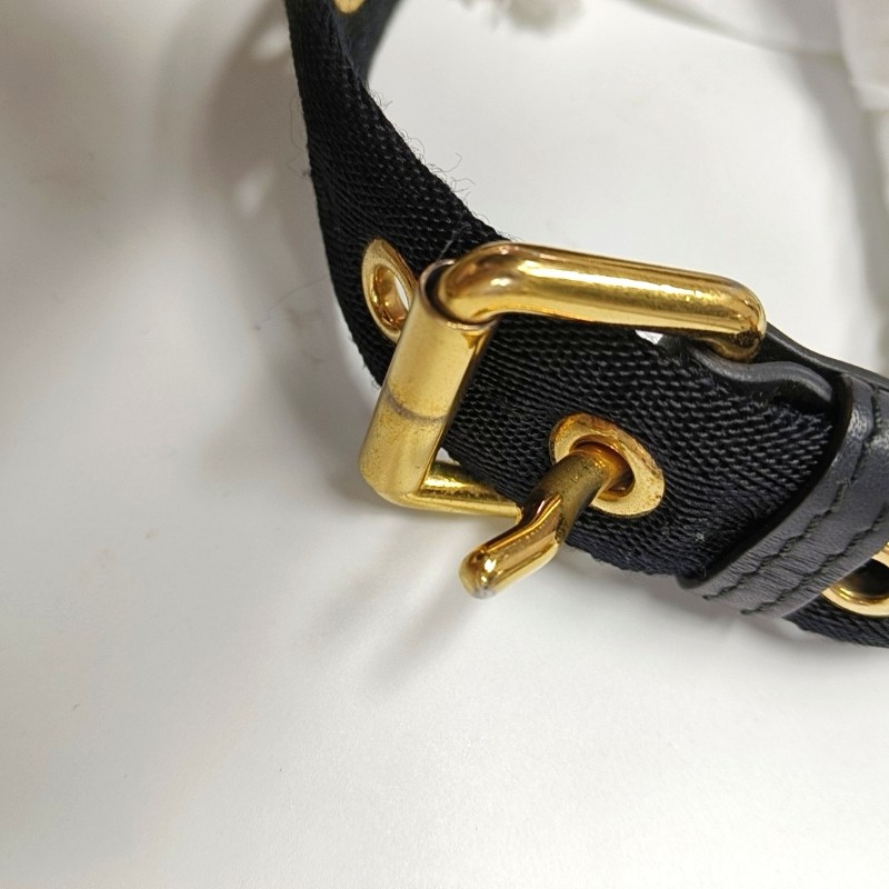 BURBERRY The Rucksack 黑色尼龍雙肩包手提包 金色五金-13