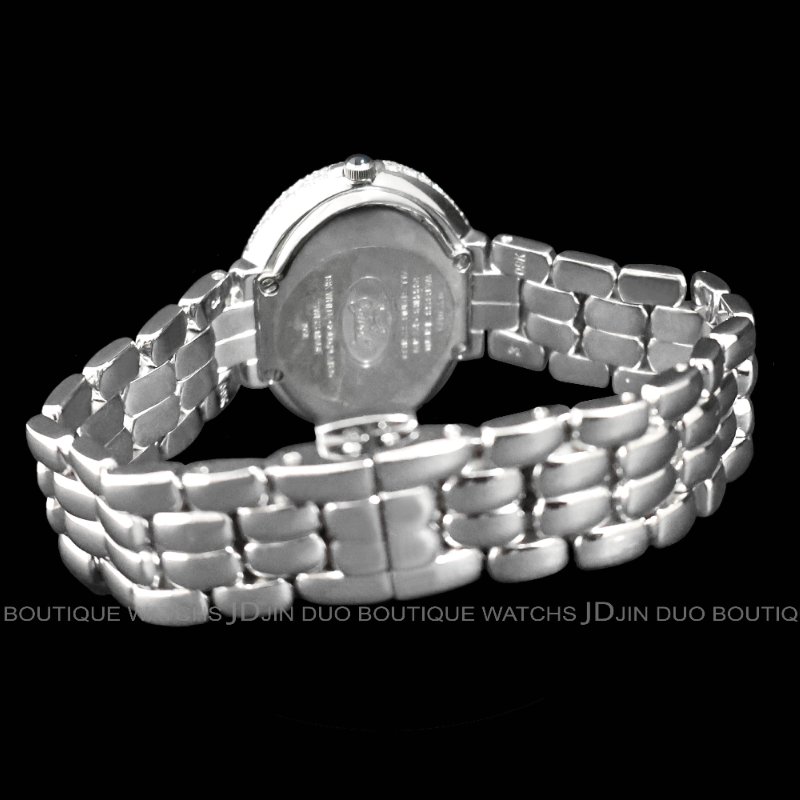 金鐸精品~2485 Ogival 愛其華 山茶花系列珍珠貝面盤石英女用腕錶-2