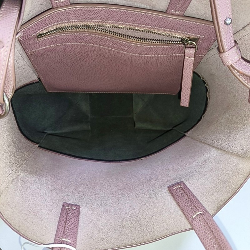 CELINE VERTICAL CABAS 粉色牛皮單肩包斜挎包手提包 銀色五金 可拆卸肩帶-6