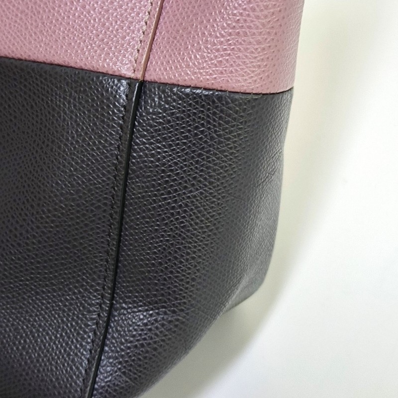 CELINE VERTICAL CABAS 粉色牛皮單肩包斜挎包手提包 銀色五金 可拆卸肩帶-9