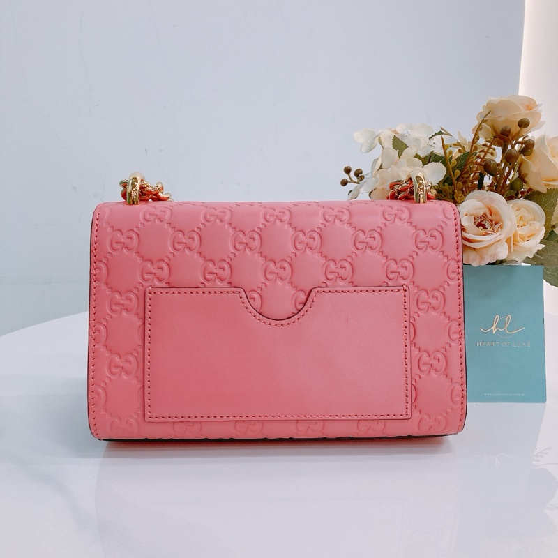 MS0368 GUCCI 古馳光滑皮身經典花紋鎖扣翻蓋式鏈帶包包PADLOCK SMALL CHAIN BAG CALFSKIN-1