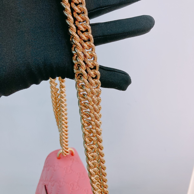 MS0368 GUCCI 古馳光滑皮身經典花紋鎖扣翻蓋式鏈帶包包PADLOCK SMALL CHAIN BAG CALFSKIN-11