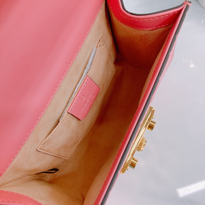 MS0368 GUCCI 古馳光滑皮身經典花紋鎖扣翻蓋式鏈帶包包PADLOCK SMALL CHAIN BAG CALFSKIN-15