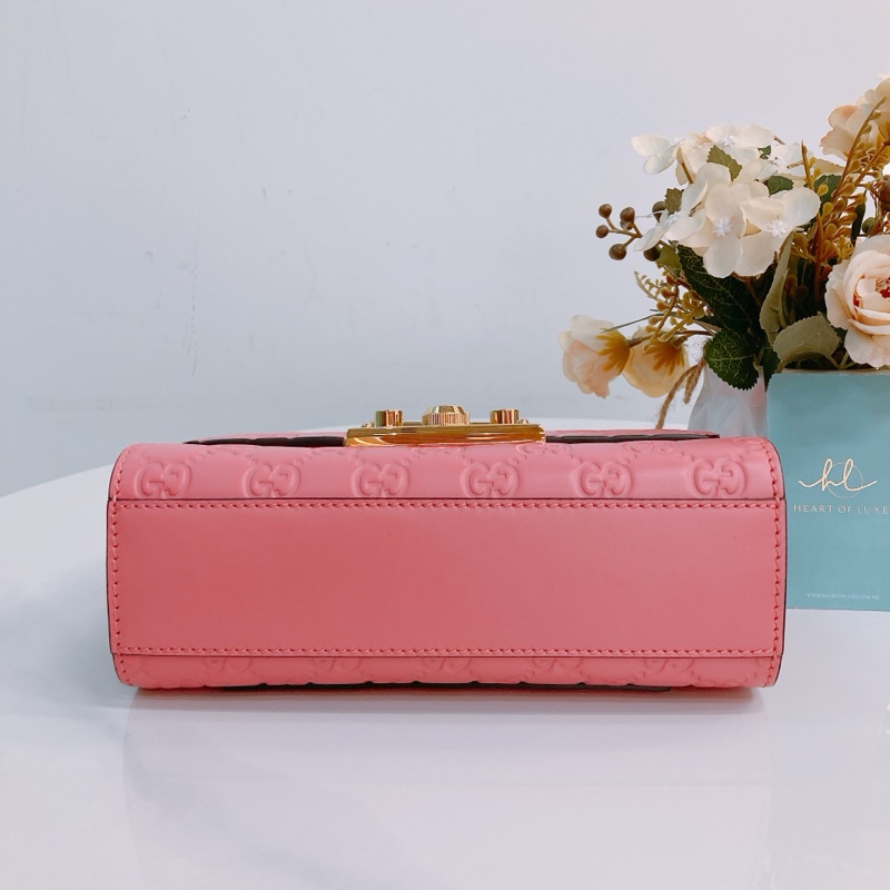 MS0368 GUCCI 古馳光滑皮身經典花紋鎖扣翻蓋式鏈帶包包PADLOCK SMALL CHAIN BAG CALFSKIN-30