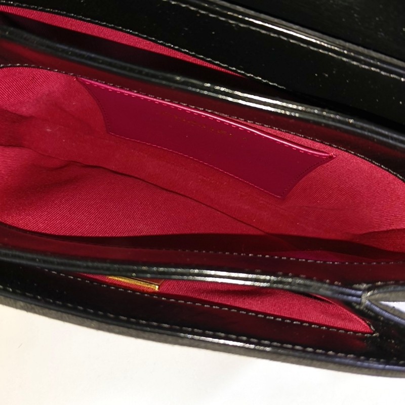 CHANEL 迷你 黑色牛皮菱格紋絎縫斜挎包 金色五金 晶片款-6