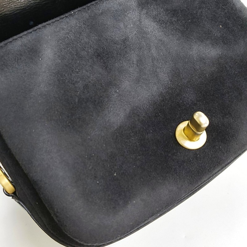 CHANEL 迷你 黑色牛皮菱格紋絎縫斜挎包 金色五金 晶片款-8