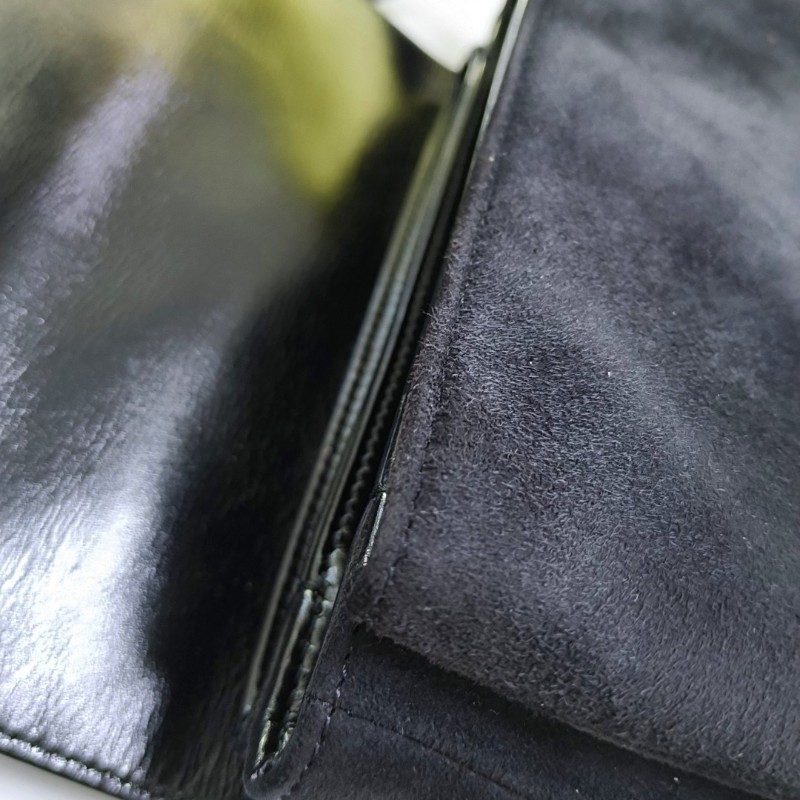 CHANEL 迷你 黑色牛皮菱格紋絎縫斜挎包 金色五金 晶片款-10