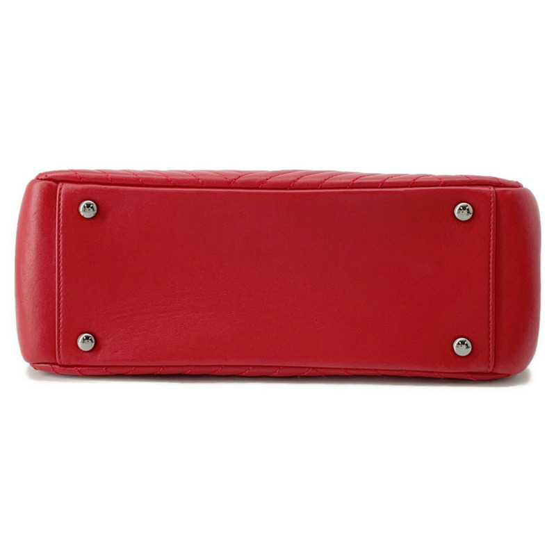 香奈兒鏈條手提包，飾有Coco標誌、人字紋和羊皮V形縫線-2