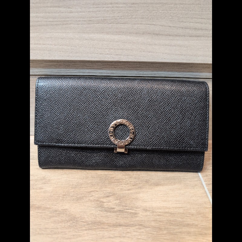 寶格麗 BVLGARI 黑色長夾-0