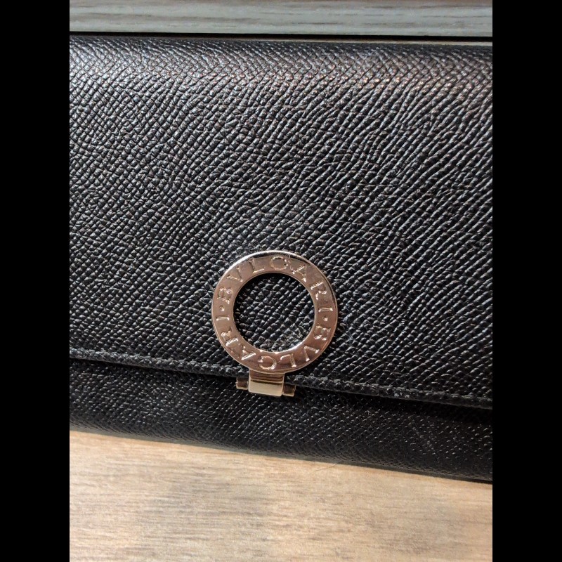 寶格麗 BVLGARI 黑色長夾-2