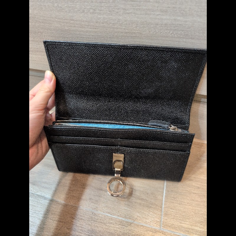 寶格麗 BVLGARI 黑色長夾-3