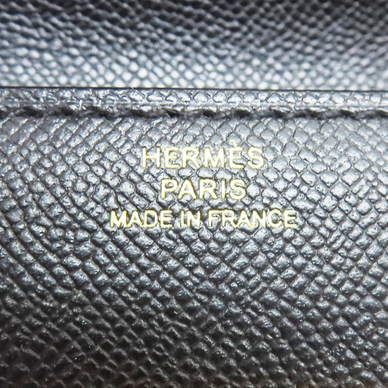 黑色 Epsom牛皮 Kelly Pocket 零錢包 W刻【HERMES 愛馬仕】-6