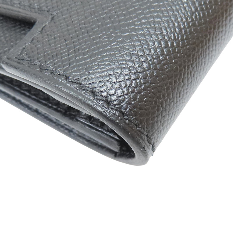 黑色 Epsom牛皮 Kelly Pocket 零錢包 W刻【HERMES 愛馬仕】-10