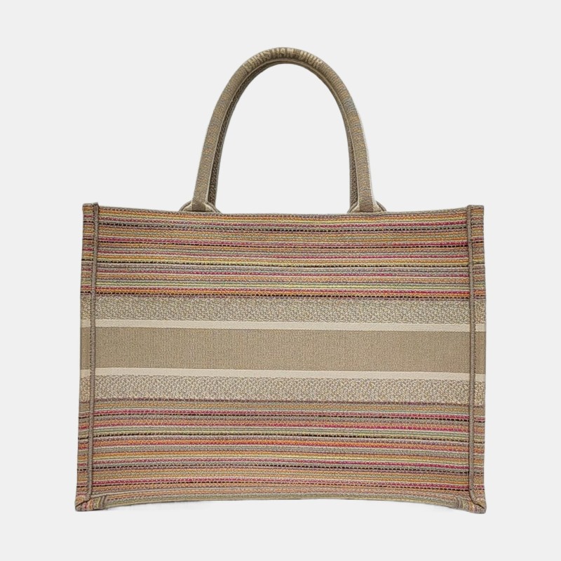 DIOR Book Tote 中號 卡其色織物刺繡
手提包-4