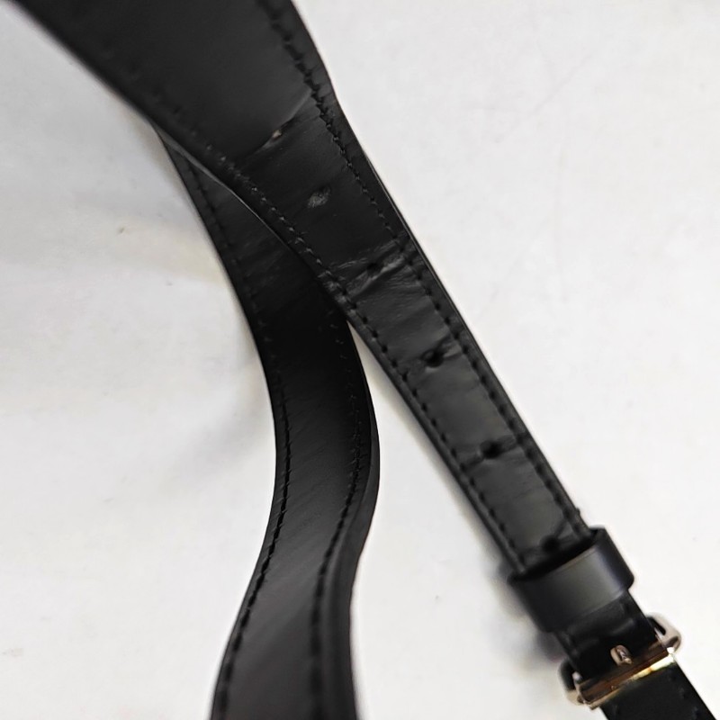 LOUIS VUITTON SPEEDY 25 黑色EPI 牛皮水波紋波士頓包單肩包手提包斜挎包 銀色五金 可拆卸肩帶-16