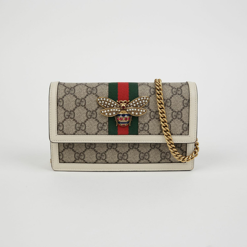 GUCCI 瑪格麗特女王迷你鏈錢包斜背包 476079-0