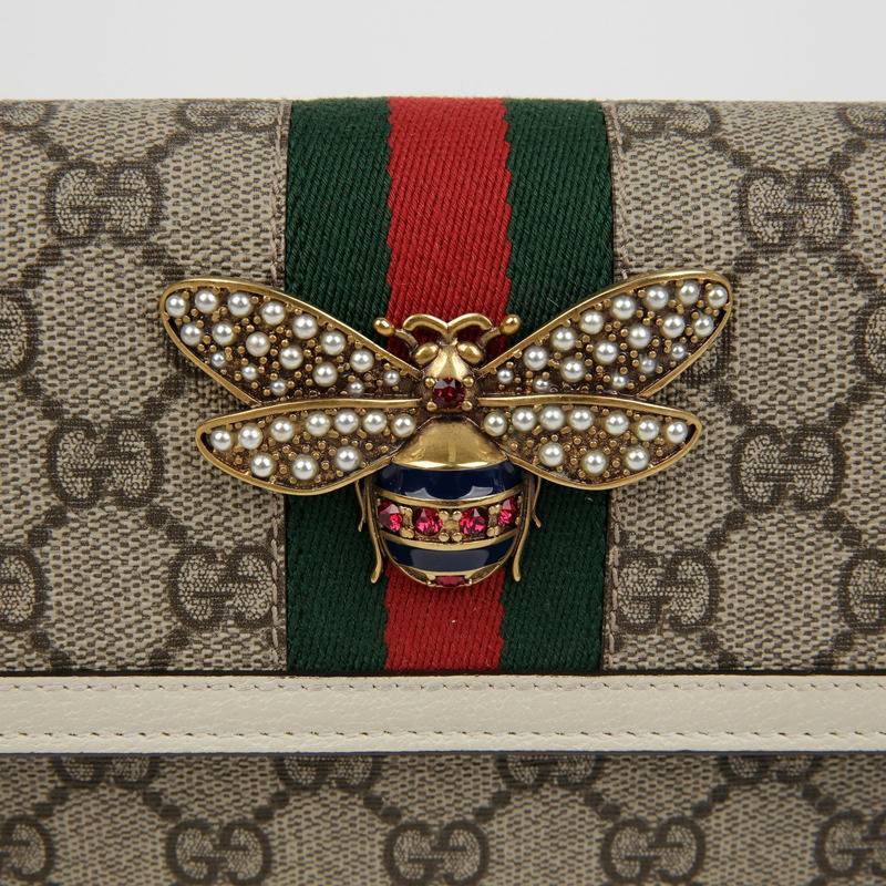 GUCCI 瑪格麗特女王迷你鏈錢包斜背包 476079-1